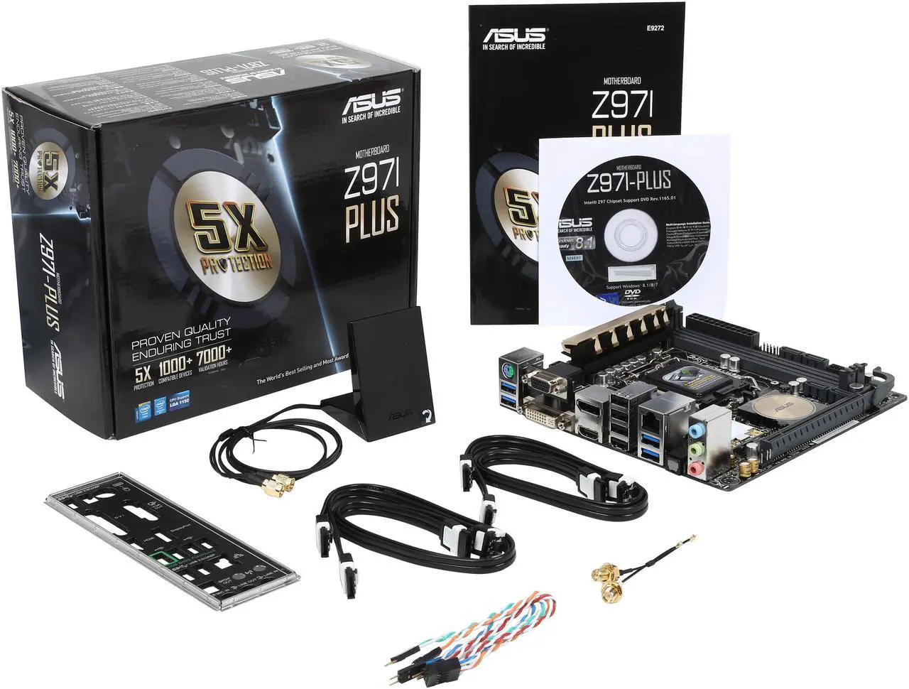 Alt view image 5 of 5 - ASUS Z97I-PLUS LGA 1150 Intel Z97 HDMI USB 3.0 Mini ITX Intel Motherboard