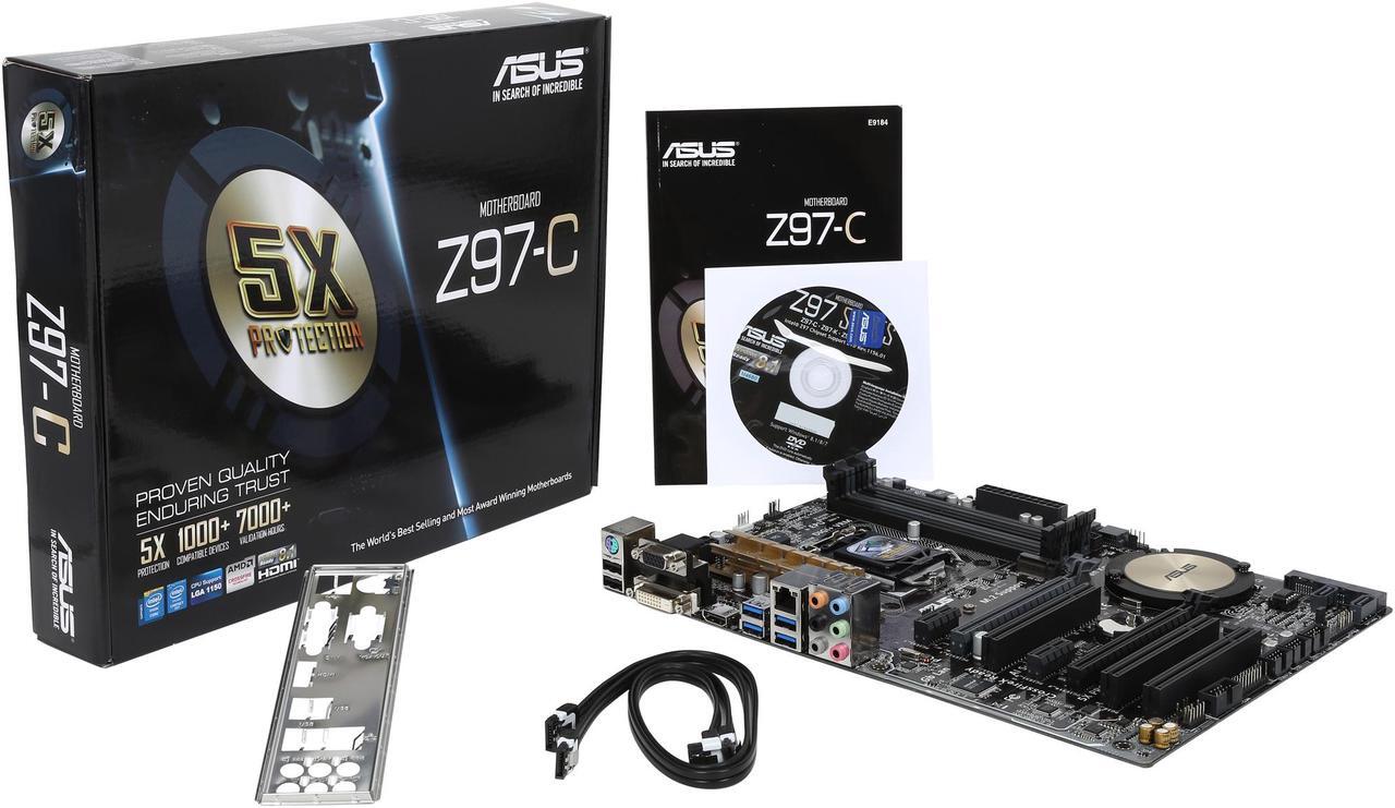 Alt view image 6 of 5 - ASUS Z97-C LGA 1150 Intel Z97 HDMI USB 3.0 ATX Intel Motherboard