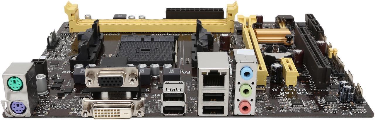Alt view image 2 of 5 - ASUS A58M-K FM2+ AMD A58 (Bolton D2) Micro ATX AMD Motherboard