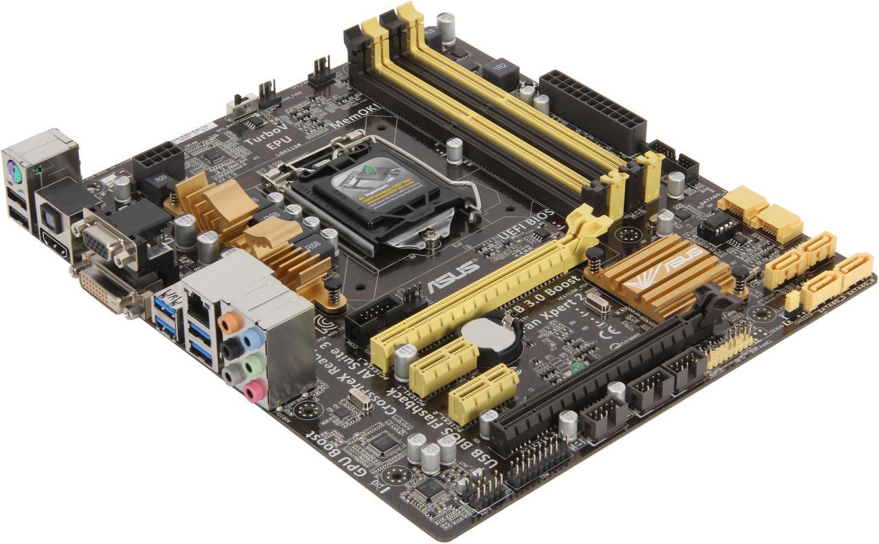 ASUS Z87M-PLUS LGA 1150 Intel Z87 HDMI SATA 6Gb/s USB 3.0 uATX Intel Motherboard