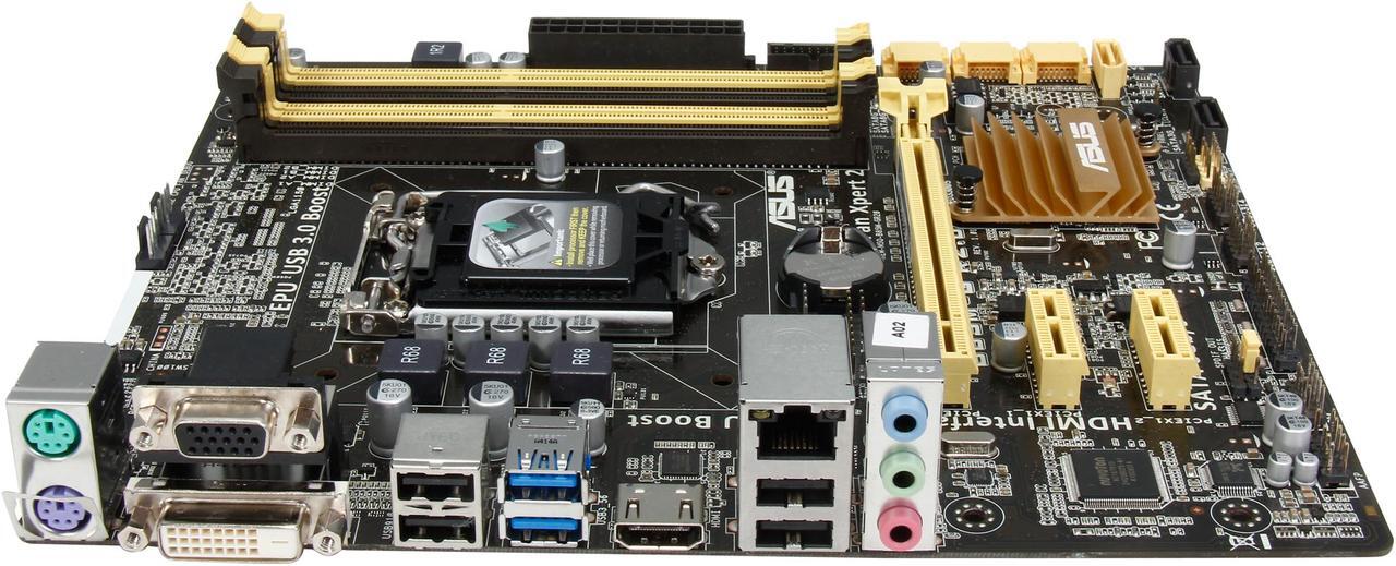 Alt view image 3 of 5 - ASUS B85M-G R2.0 LGA 1150 Intel B85 HDMI USB 3.0 Micro ATX Intel Motherboard