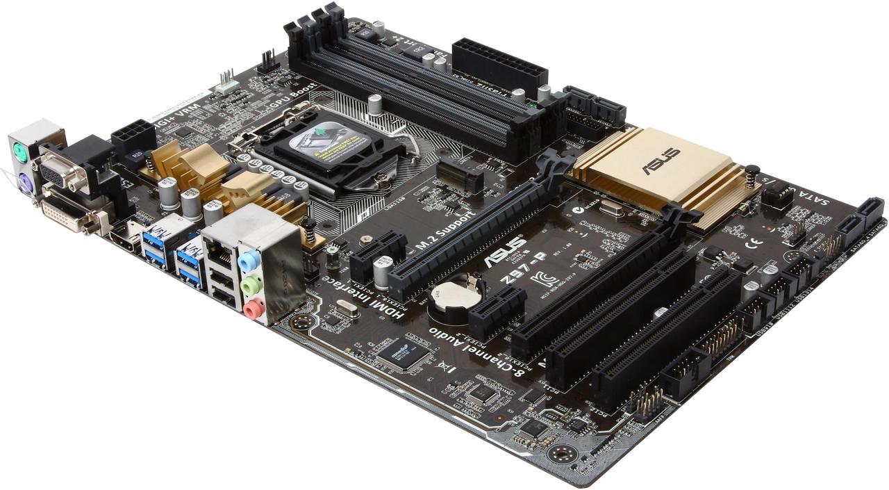 Main image of ASUS Z97-P LGA 1150 Intel Z97 HDMI SATA 6Gb/s USB 3.0 ATX Intel Motherboard