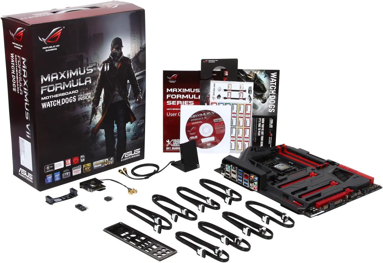 Alt view image 6 of 6 - ASUS MAXIMUS VII  FORMULA/WATCH DOGS LGA 1150 Intel Z97 HDMI USB 3.0 ATX Intel Motherboard