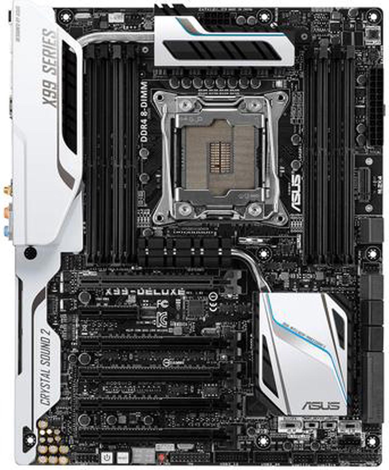 Alt view image 2 of 9 - ASUS X99-DELUXE LGA 2011-v3 Intel X99 SATA 6Gb/s USB 3.0 ATX Intel Motherboard