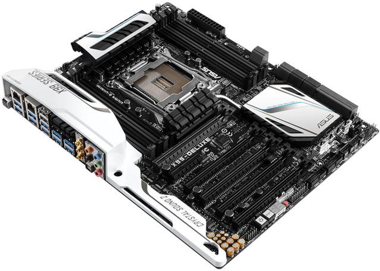 Main image of ASUS X99-DELUXE LGA 2011-v3 Intel X99 SATA 6Gb/s USB 3.0 ATX Intel Motherboard