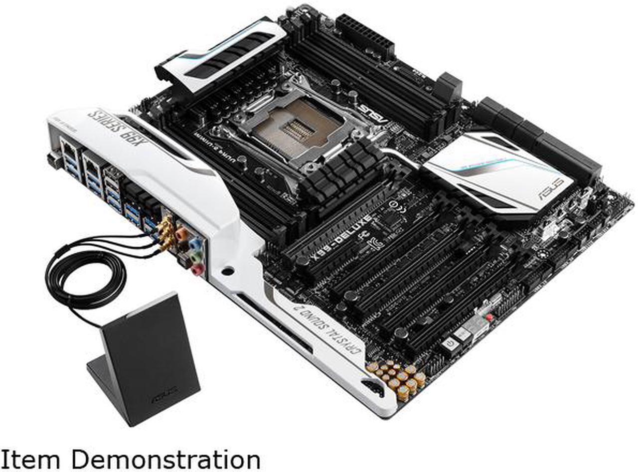 Alt view image 4 of 9 - ASUS X99-DELUXE LGA 2011-v3 Intel X99 SATA 6Gb/s USB 3.0 ATX Intel Motherboard