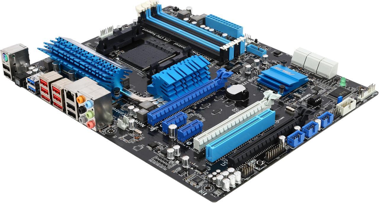 ASUS M5A99X EVO R2.0-R AM3+ AMD 990X + SB950 SATA 6Gb/s USB 3.0 ATX AMD Motherboard with UEFI BIOS - Certified - Grade A