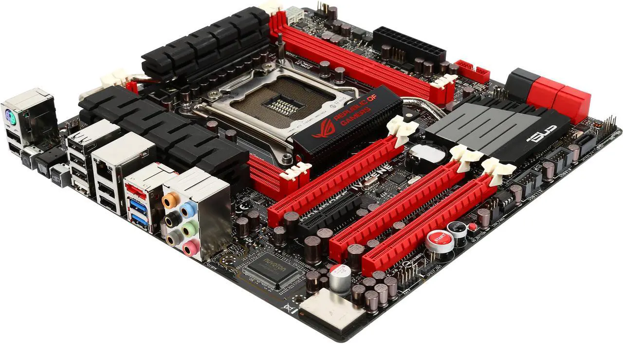 Main image of ASUS RAMPAGE IV GENE-R LGA 2011 Intel X79 USB 3.0 Micro ATX Intel Motherboard - Certified - Grade A