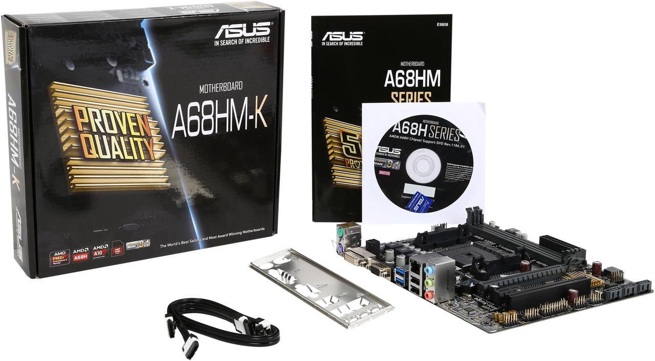 Alt view image 6 of 5 - ASUS AMD A68HM-K FM2+ AMD A68H FCH (Bolton D2H) USB 3.0 Micro ATX AMD Motherboard