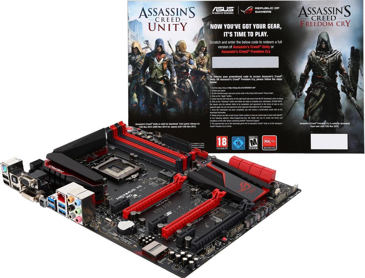 ASUS ROG MAXIMUS VII HERO/ACU LGA 1150 Intel Z97 HDMI SATA 6Gb/s USB 3.0 ATX Intel Motherboard