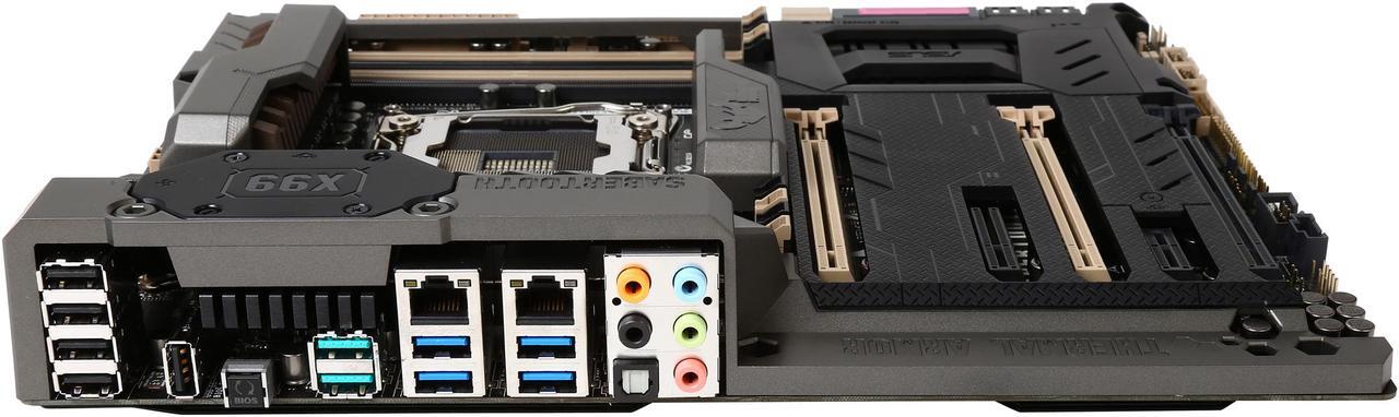 Alt view image 3 of 5 - ASUS TUF SABERTOOTH X99 LGA 2011-v3 Intel X99 USB 3.1 USB 3.0 ATX Intel Motherboard