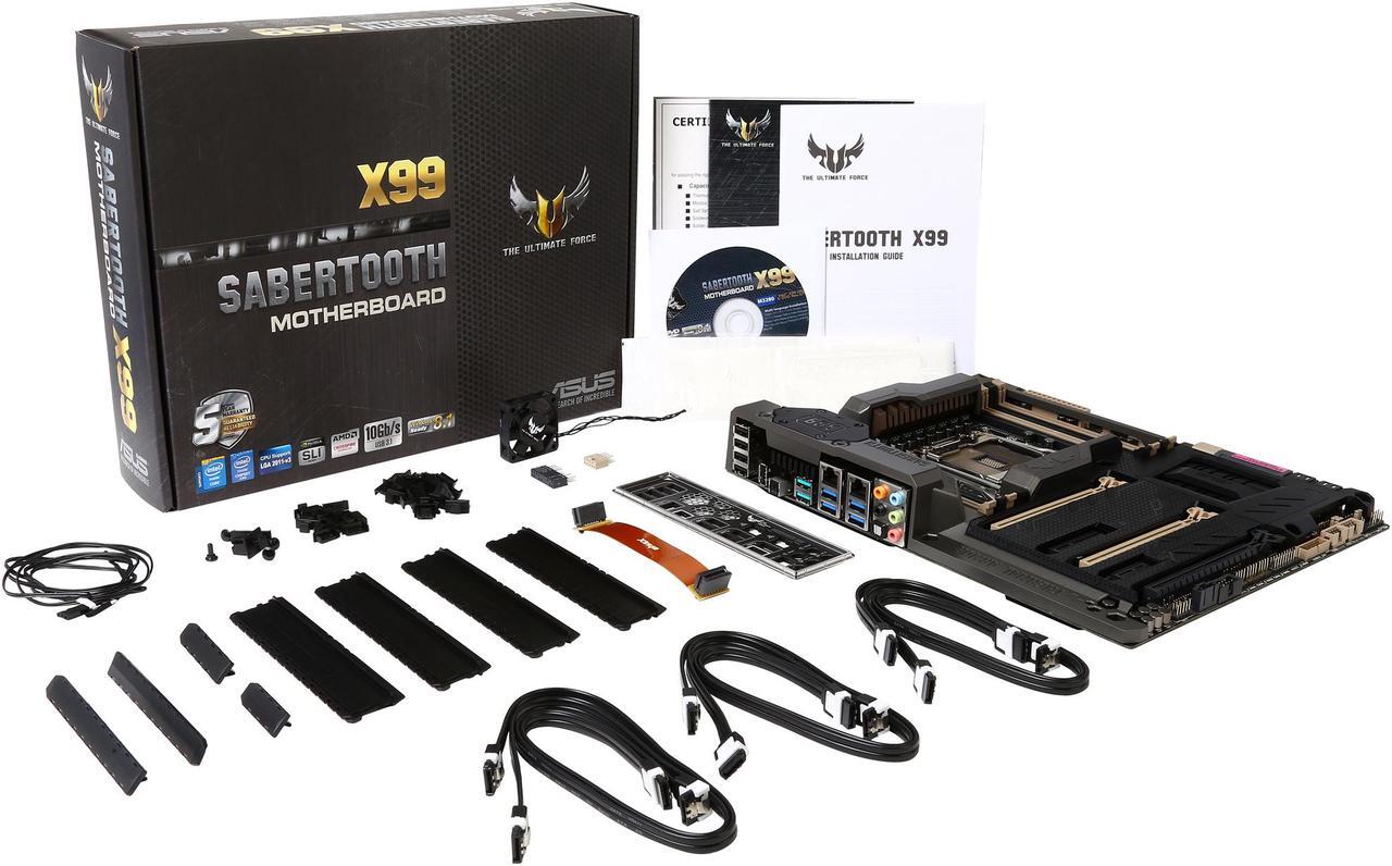 Alt view image 6 of 5 - ASUS TUF SABERTOOTH X99 LGA 2011-v3 Intel X99 USB 3.1 USB 3.0 ATX Intel Motherboard