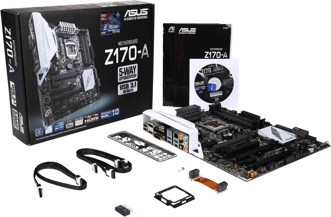 Alt view image 6 of 5 - ASUS Z170-A LGA 1151 Intel Z170 HDMI USB 3.1 USB 3.0 ATX Intel Motherboard