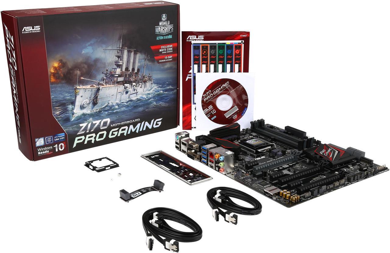 Alt view image 6 of 5 - ASUS Z170 PRO GAMING LGA 1151 Intel Z170 HDMI SATA 6Gb/s USB 3.1 ATX Intel Motherboard