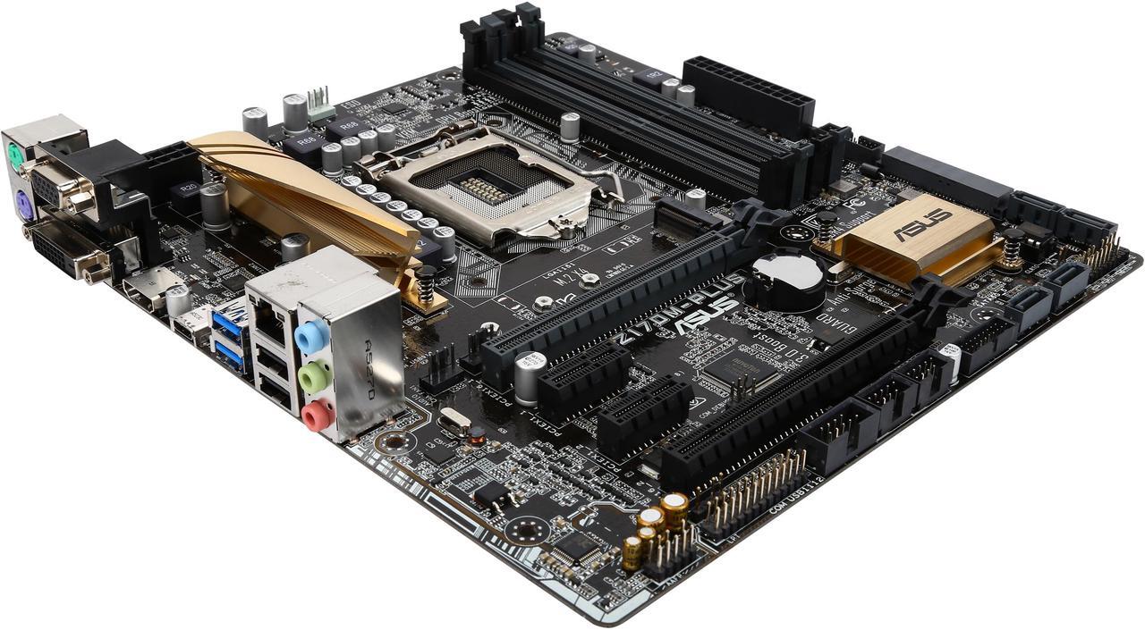 Main image of ASUS Z170M-PLUS LGA 1151 Intel Z170 HDMI USB 3.0 Micro ATX Intel Motherboard