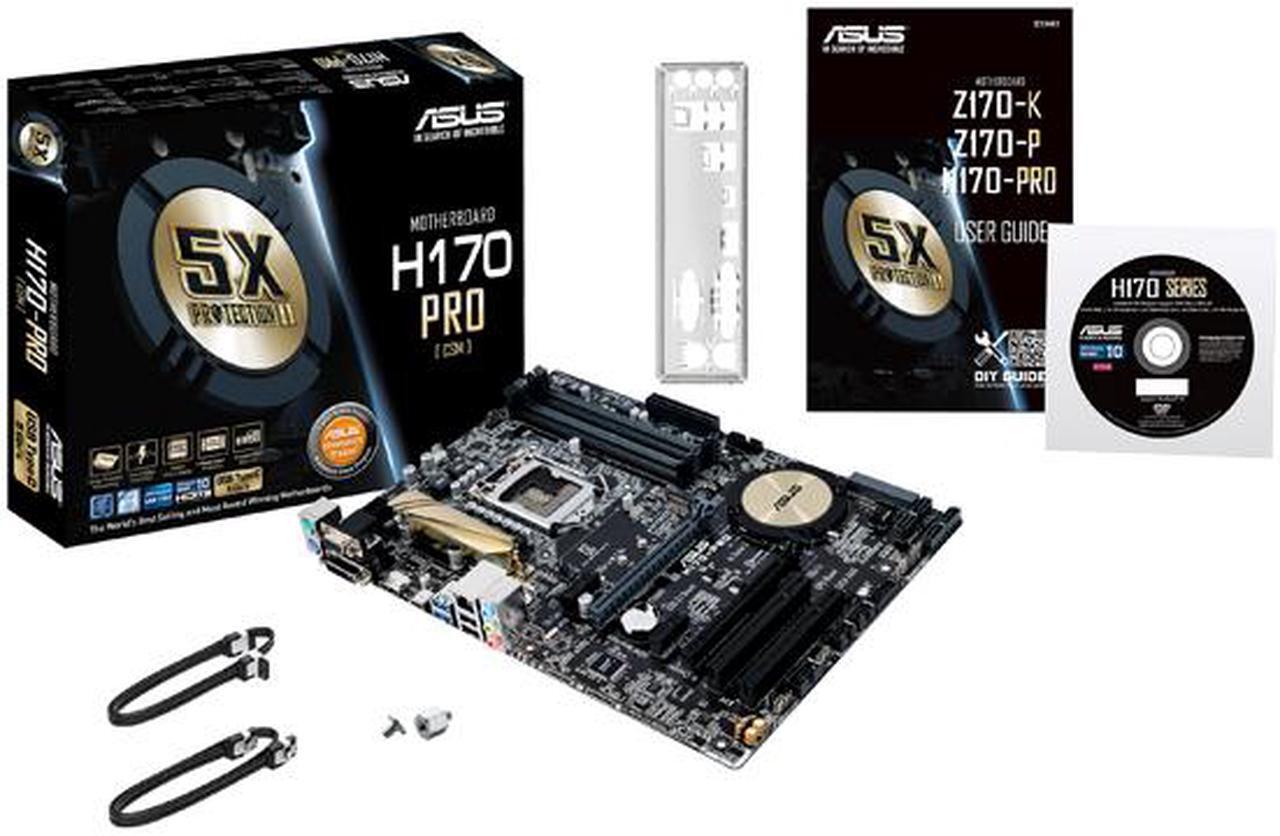 Alt view image 5 of 6 - ASUS H170-PRO/CSM LGA 1151 Intel H170 HDMI SATA 6Gb/s USB 3.0 ATX Intel Motherboard