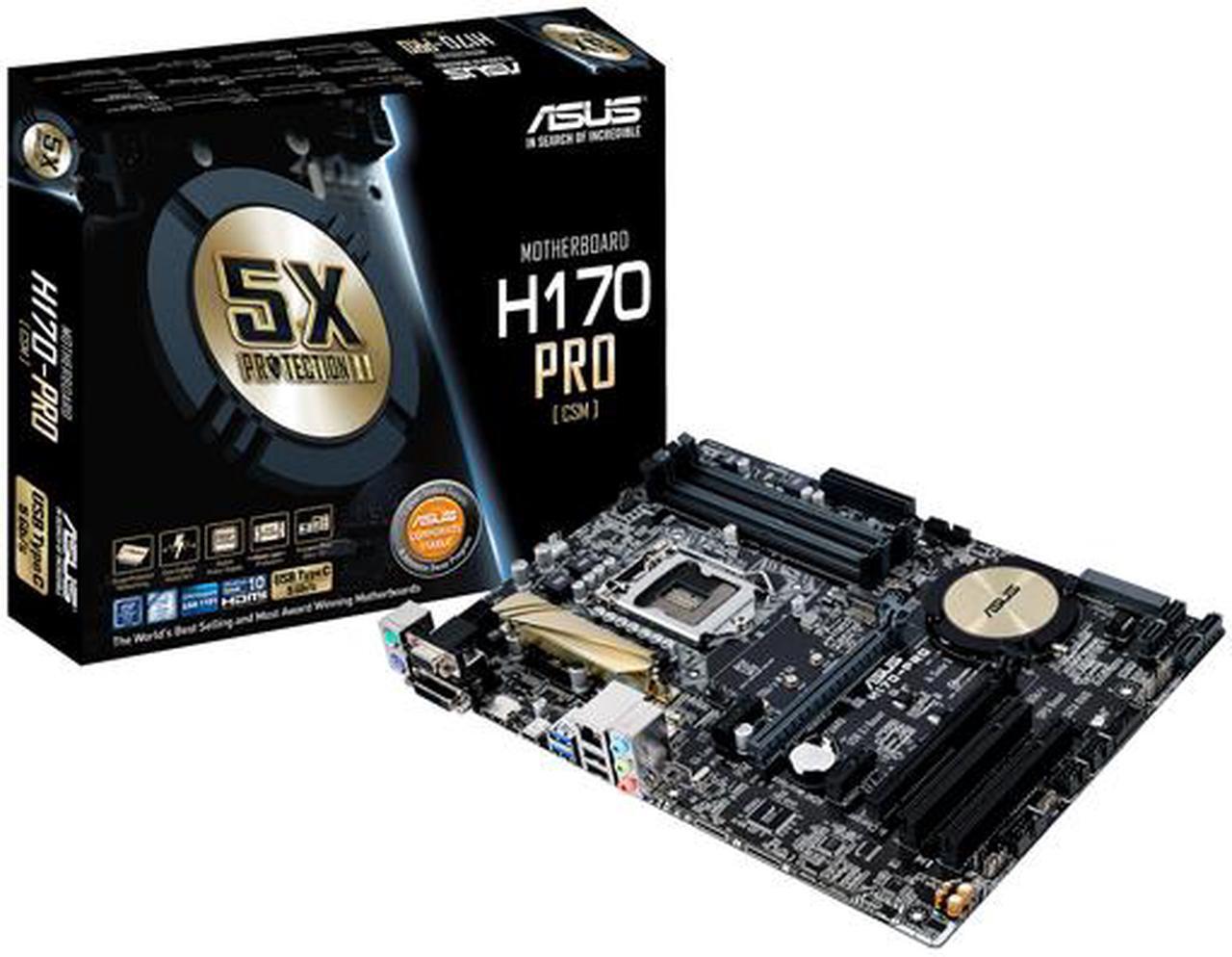 Alt view image 6 of 6 - ASUS H170-PRO/CSM LGA 1151 Intel H170 HDMI SATA 6Gb/s USB 3.0 ATX Intel Motherboard