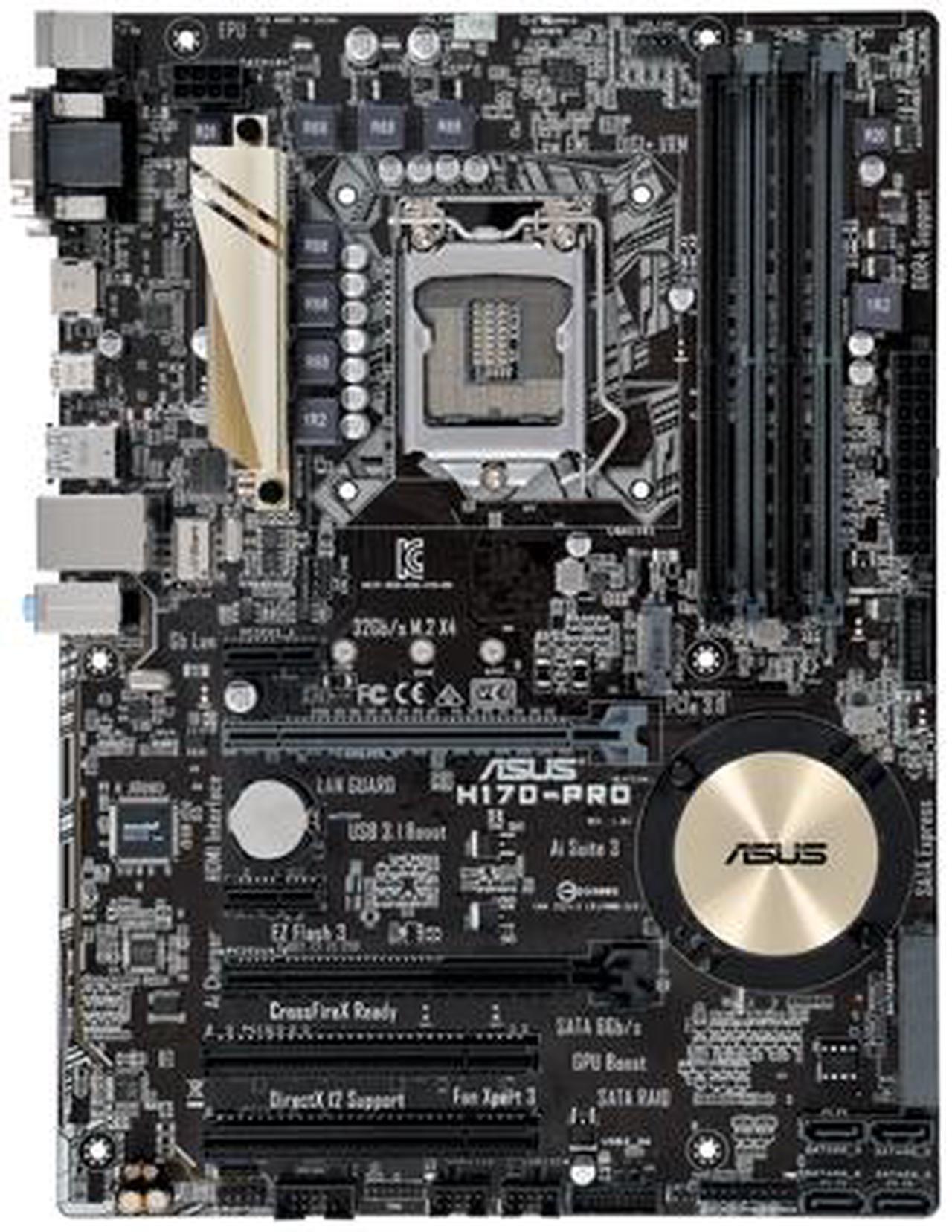 Alt view image 2 of 6 - ASUS H170-PRO/CSM LGA 1151 Intel H170 HDMI SATA 6Gb/s USB 3.0 ATX Intel Motherboard