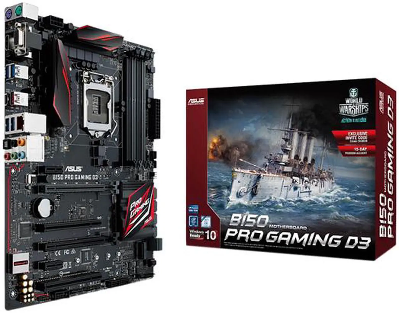 Alt view image 5 of 6 - ASUS B150 PRO GAMING D3 LGA 1151 Intel B150 HDMI USB 3.1 USB 3.0 ATX Intel Motherboard
