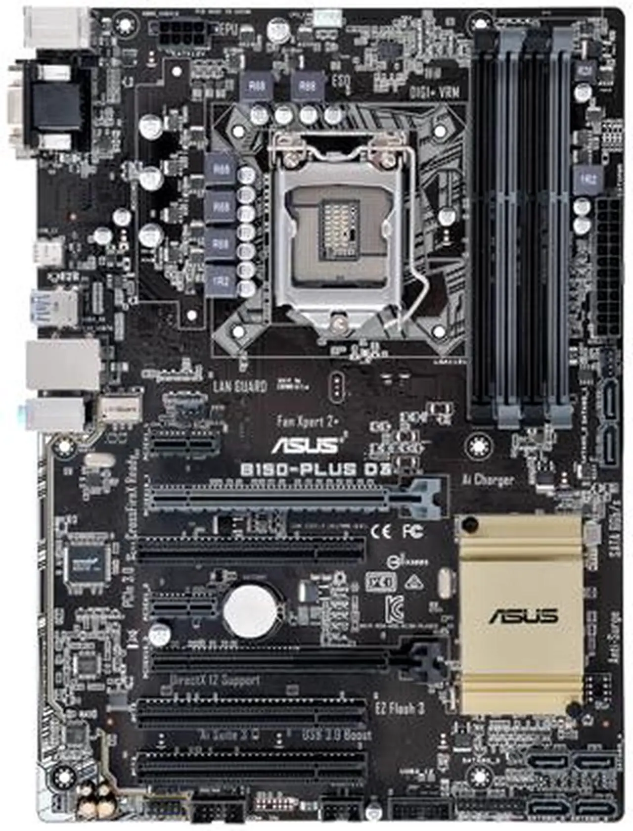 Alt view image 2 of 3 - ASUS B150-PLUS D3 LGA 1151 Intel B150 USB 3.0 ATX Intel Motherboard
