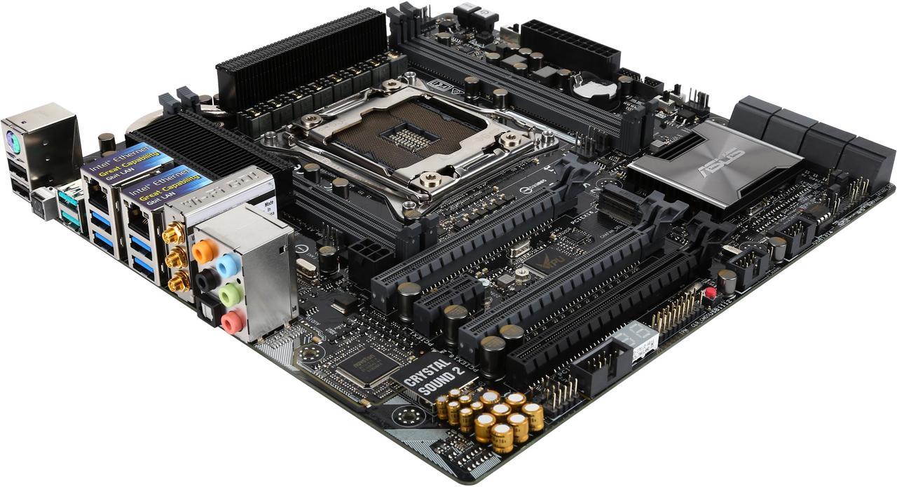 ASUS X99-M WS mATX Dual Intel LAN with M.2/USB 3.1/ 3T3R Wi-Fi Onboard Workstation Motherboard