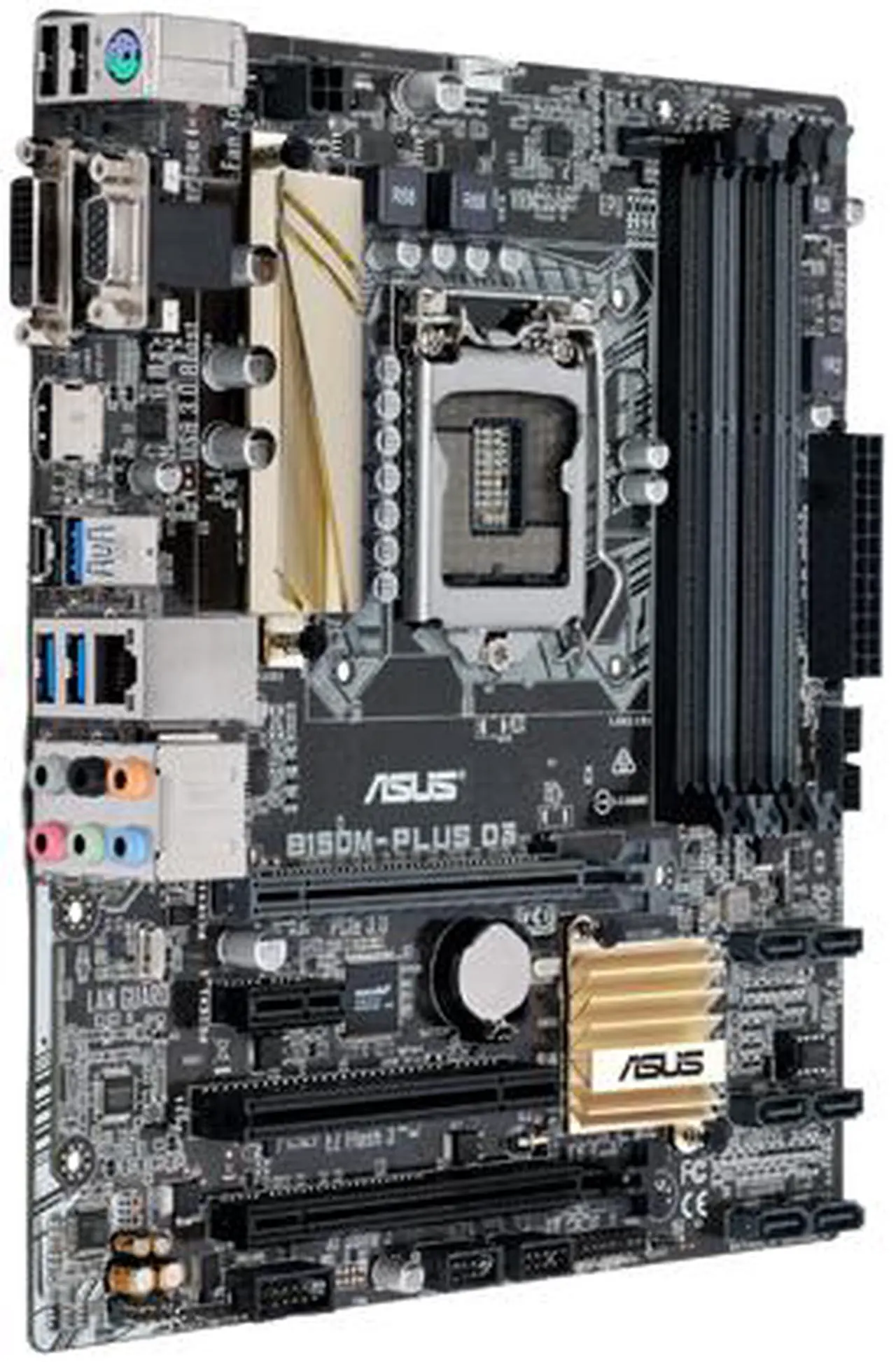 Alt view image 3 of 6 - ASUS B150M-PLUS D3 LGA 1151 Intel B150 HDMI USB 3.0 Micro ATX Intel Motherboard