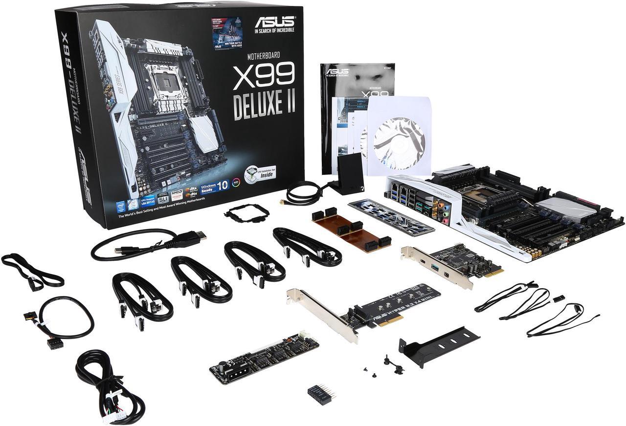 Alt view image 6 of 5 - ASUS X99-DELUXE II LGA 2011-v3 Intel X99 USB 3.1 ATX Intel Motherboard