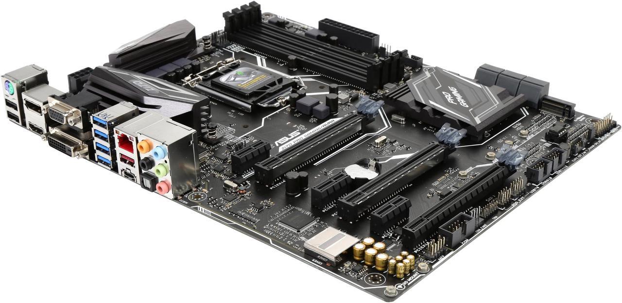 Main image of ASUS Z170 Pro Gaming/AURA LGA 1151 Intel Z170 HDMI SATA 6Gb/s USB 3.1 USB 3.0 ATX Motherboards - Intel