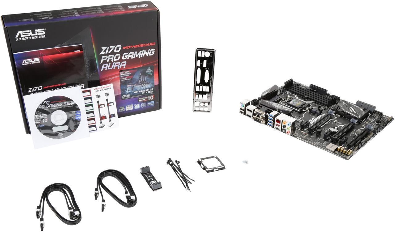 Alt view image 6 of 5 - ASUS Z170 Pro Gaming/AURA LGA 1151 Intel Z170 HDMI SATA 6Gb/s USB 3.1 USB 3.0 ATX Motherboards - Intel