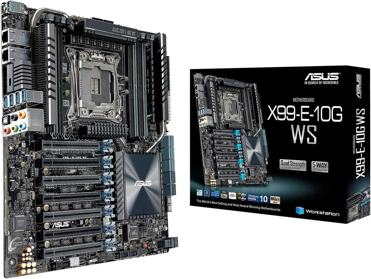 Alt view image 6 of 6 - ASUS X99-E-10G WS LGA 2011-v3 Intel X99 USB 3.1 CEB Intel Motherboard