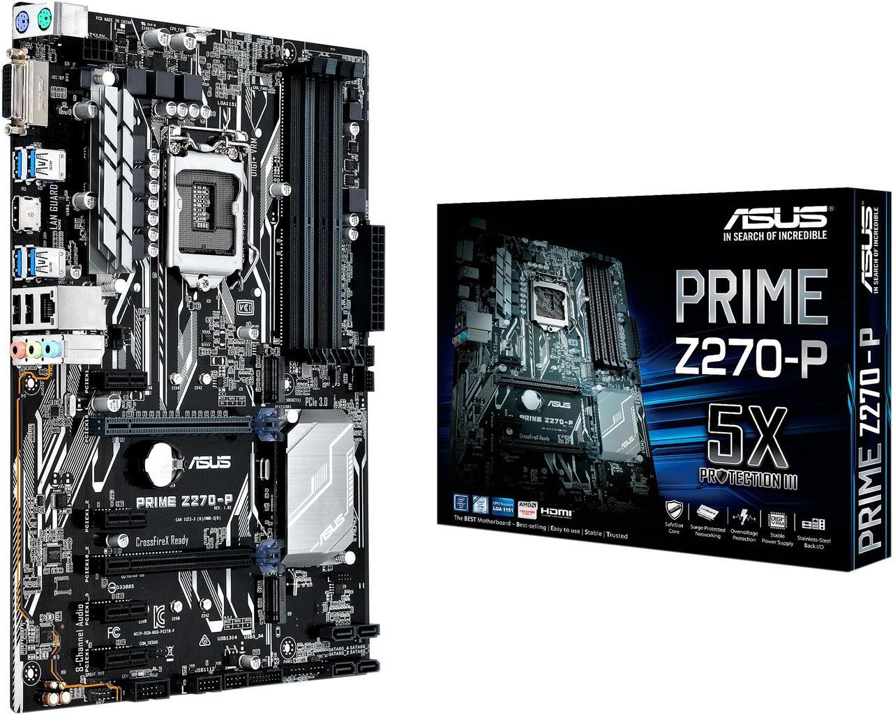 Alt view image 6 of 7 - ASUS PRIME Z270-P LGA 1151 Intel Z270 HDMI SATA 6Gb/s USB 3.0 ATX Motherboards - Intel