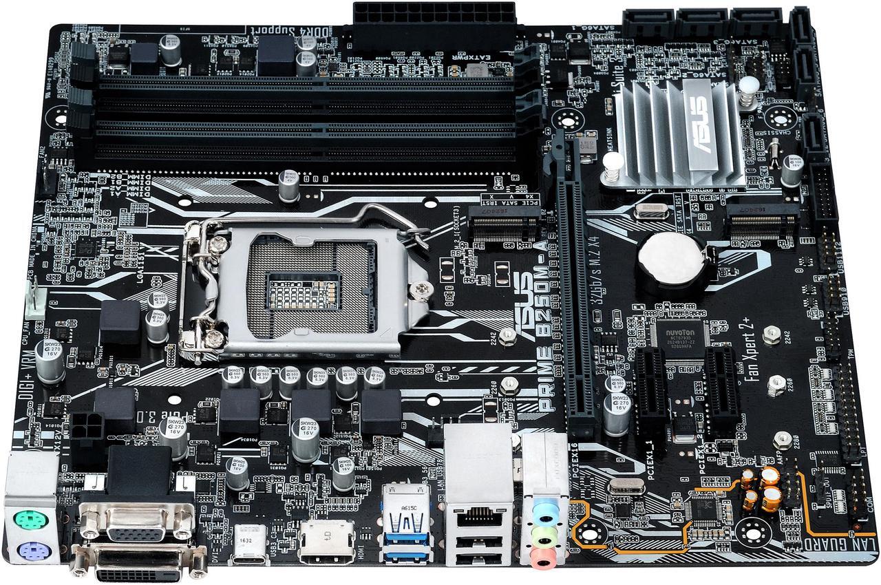 Alt view image 4 of 5 - ASUS PRIME B250M-A LGA 1151 Intel B250 HDMI SATA 6Gb/s USB 3.1 USB 3.0 Micro ATX Intel Motherboard