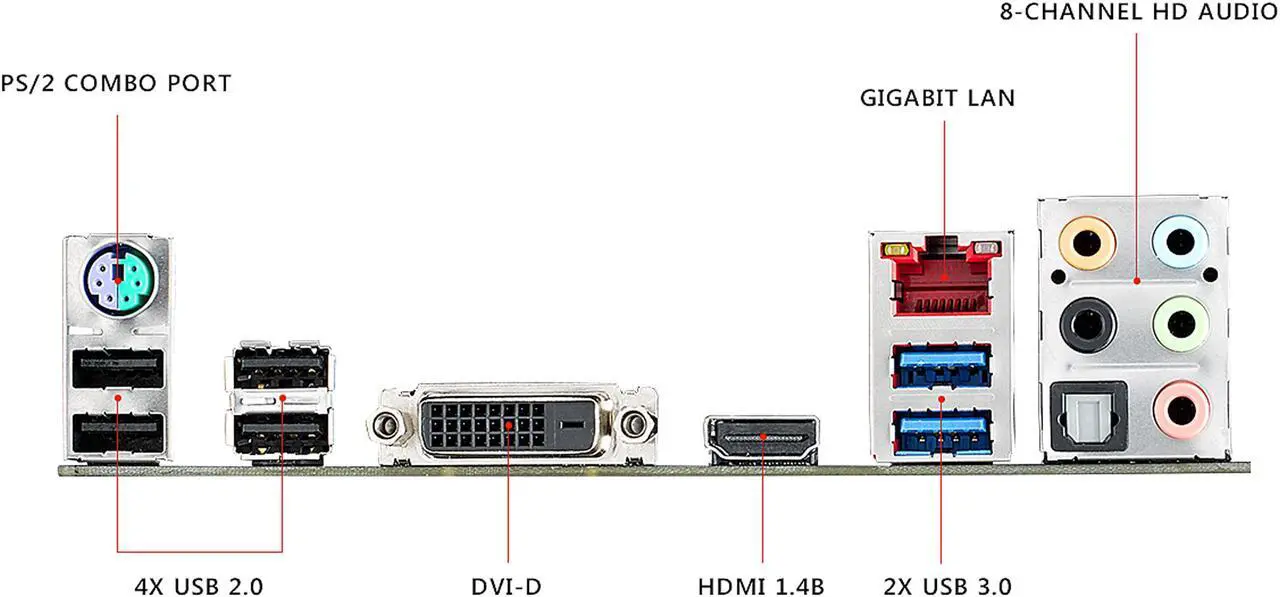 Alt view image 5 of 7 - ASUS ROG STRIX B250H GAMING LGA1151 DDR4 HDMI DVI M.2 B250 ATX Motherboard with USB 3.1