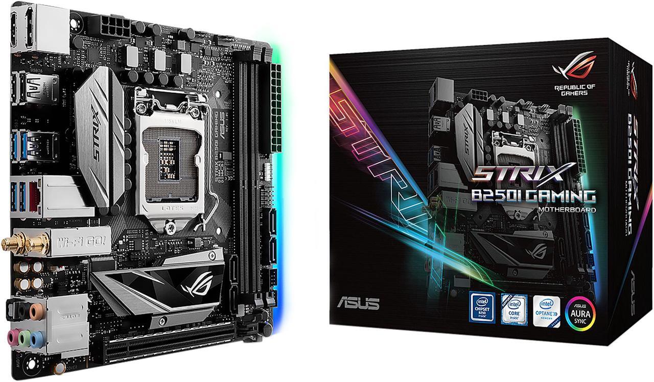 Alt view image 7 of 7 - ASUS ROG Strix B250I Gaming LGA 1151 HDMI USB 3.1 Mini ITX Intel Motherboard