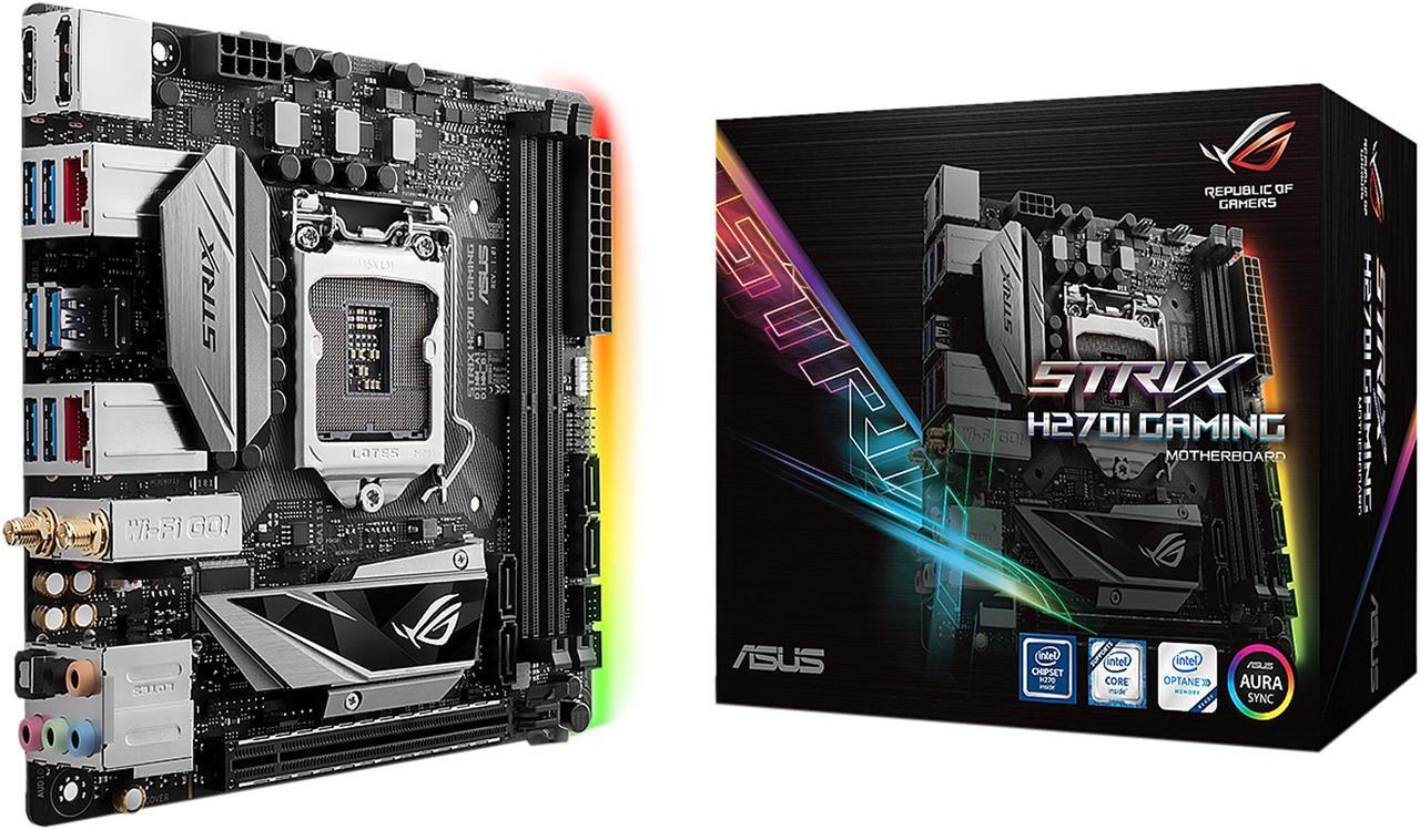 Alt view image 7 of 7 - ASUS ROG STRIX H270I GAMING LGA 1151 HDMI USB 3.1 Mini ITX Intel Motherboard