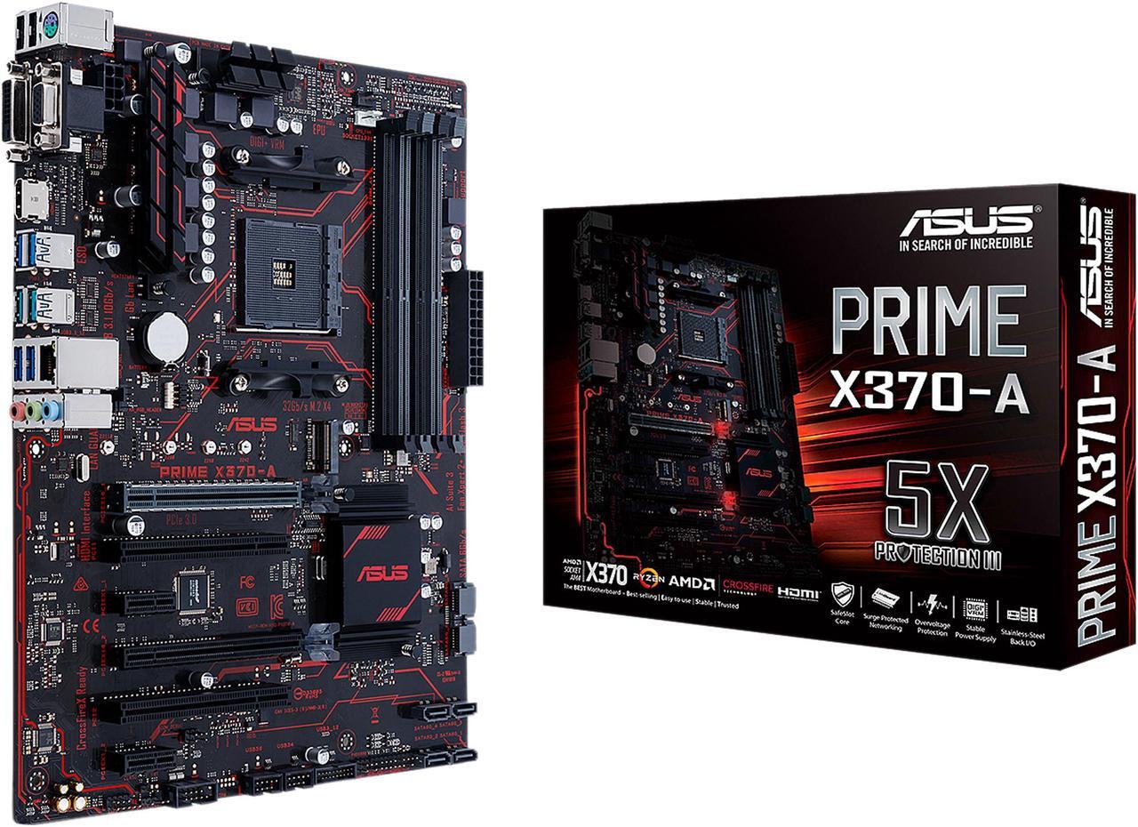 Alt view image 3 of 8 - ASUS PRIME X370-A AMD Ryzen AM4 DDR4 HDMI DVI VGA M.2 USB 3.1 ATX X370 Motherboard