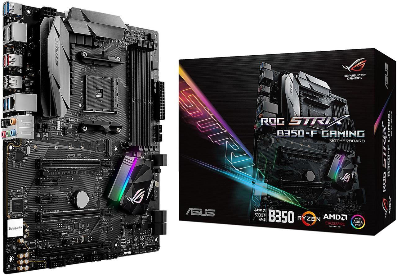 Alt view image 6 of 6 - ASUS ROG STRIX B350-F GAMING AM4 AMD B350 SATA 6Gb/s USB 3.1 HDMI ATX AMD Motherboard