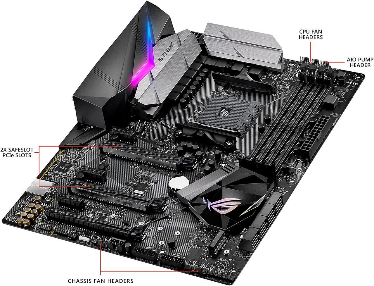 Main image of ASUS ROG STRIX X370-F GAMING AM4 AMD X370 ATX AMD Motherboard
