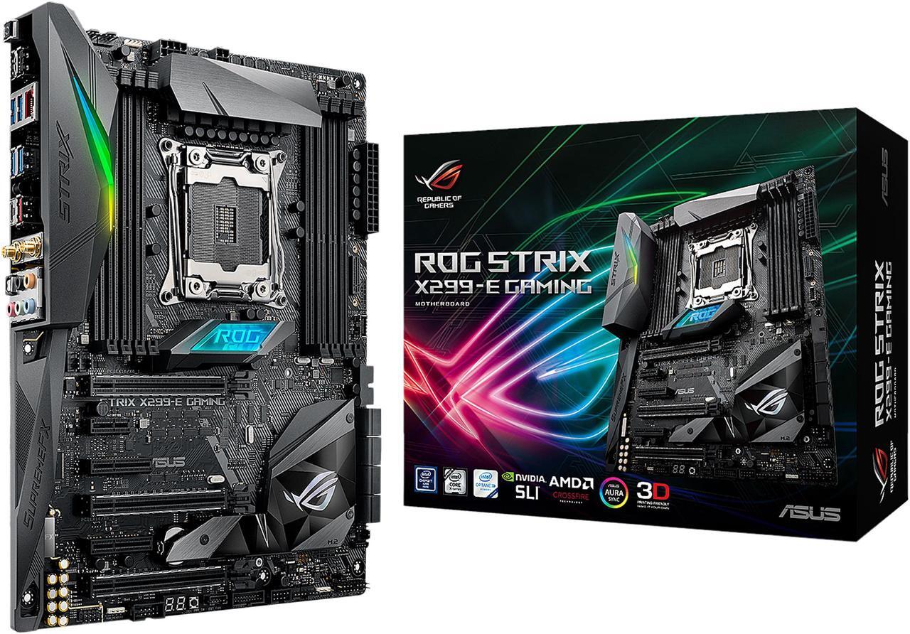 Alt view image 6 of 6 - ASUS ROG STRIX X299-E GAMING LGA2066 DDR4 M.2 USB 3.1 802.11 AC WI-FI X299 ATX Motherboard for Intel Core i9 and i7 X-Series Processors