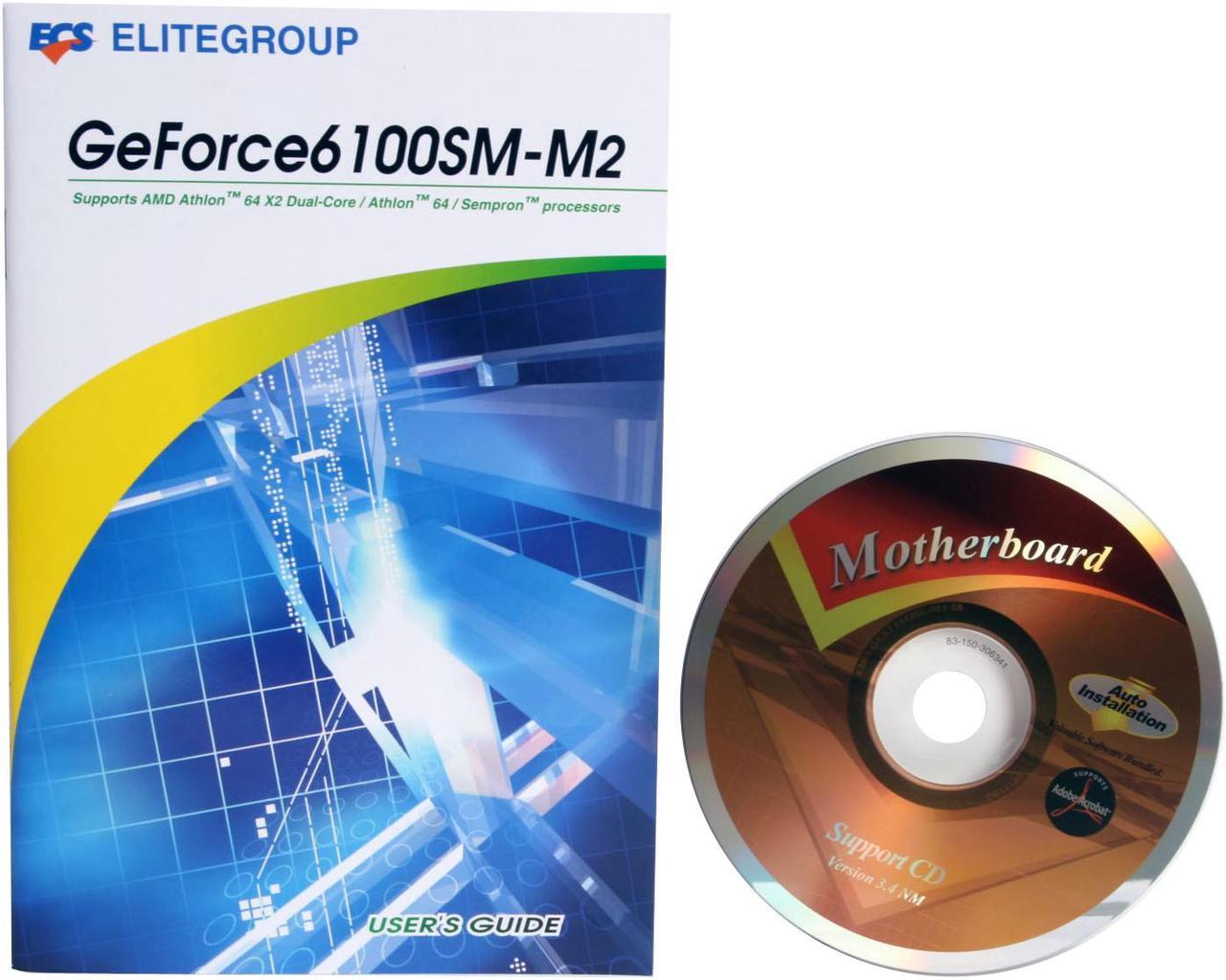 Alt view image 6 of 7 - ECS GeForce6100SM-M2 (V1.0A) AM2 NVIDIA GeForce 6100 Micro ATX AMD Motherboard