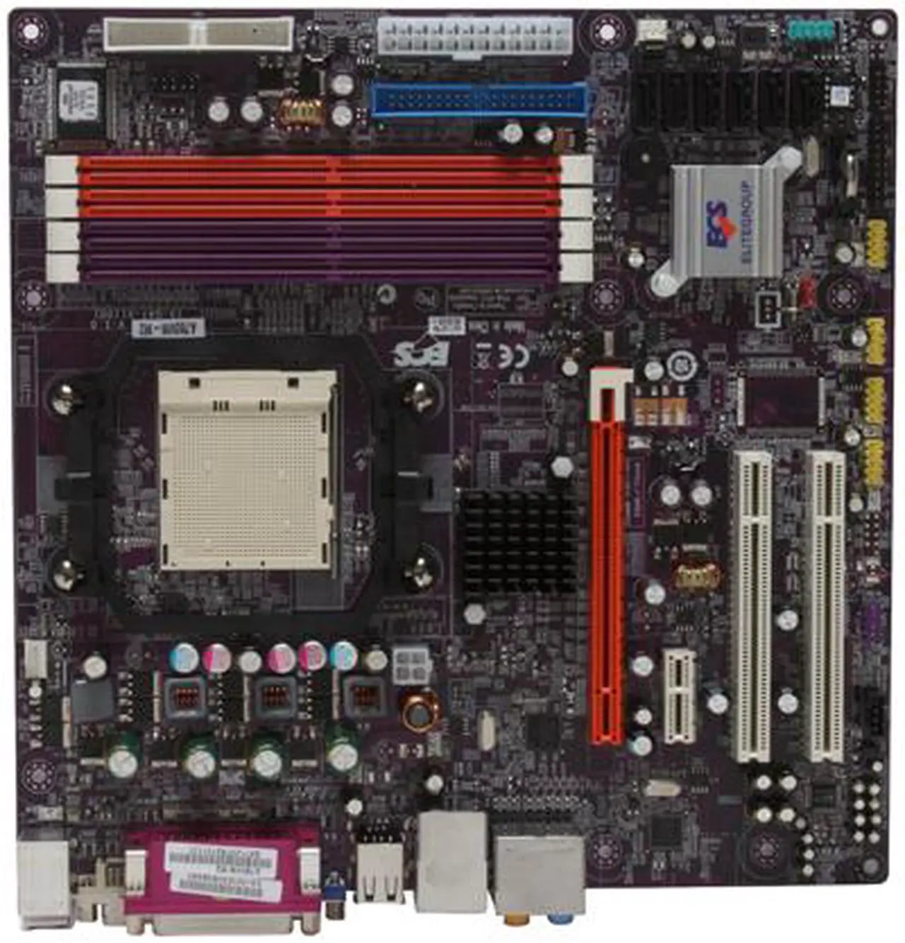 Alt view image 3 of 5 - ECS A780VM-M2 AM2+/AM2 AMD 780V Micro ATX AMD Motherboard