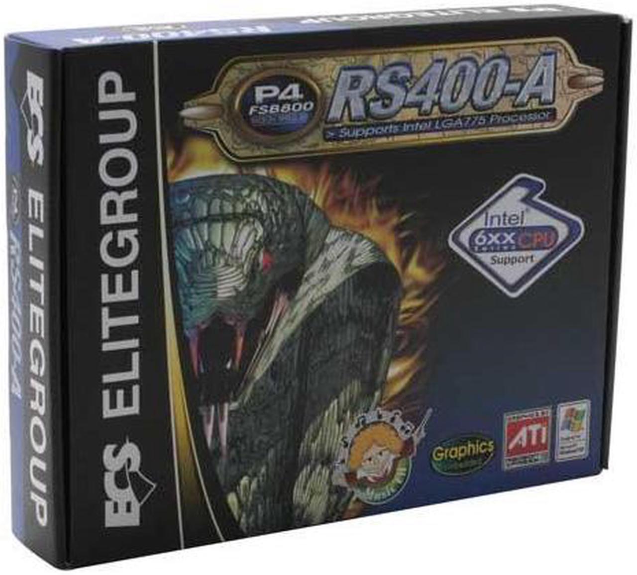 Alt view image 5 of 5 - ECS RS400-A (1.0) LGA 775 ATI Radeon Xpress 200 ATX Intel Motherboard