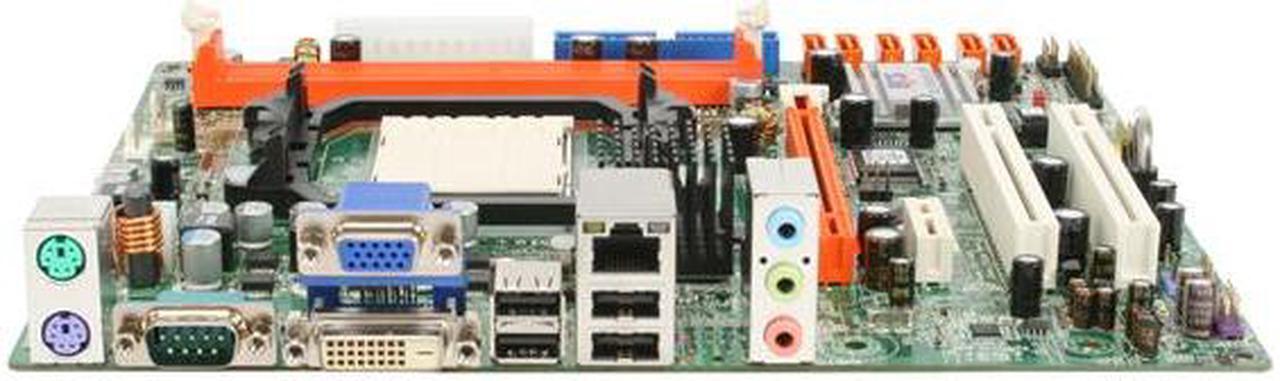 Alt view image 2 of 5 - ECS RC410L/800-M 2.0 LGA 775 ATI Radeon Xpress 200 Micro ATX Intel Motherboard