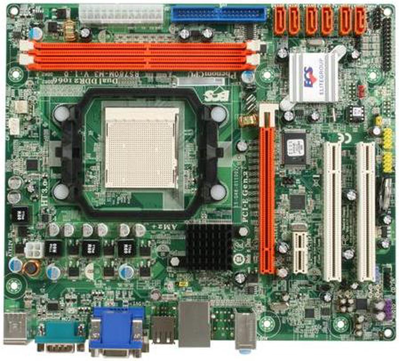 Alt view image 3 of 5 - ECS RC410L/800-M 2.0 LGA 775 ATI Radeon Xpress 200 Micro ATX Intel Motherboard