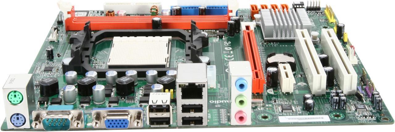 Alt view image 2 of 5 - ECS MCP61M-M3 (V1.0A) AM3 NVIDIA GeForce 6100/nForce 430 Micro ATX AMD Motherboard
