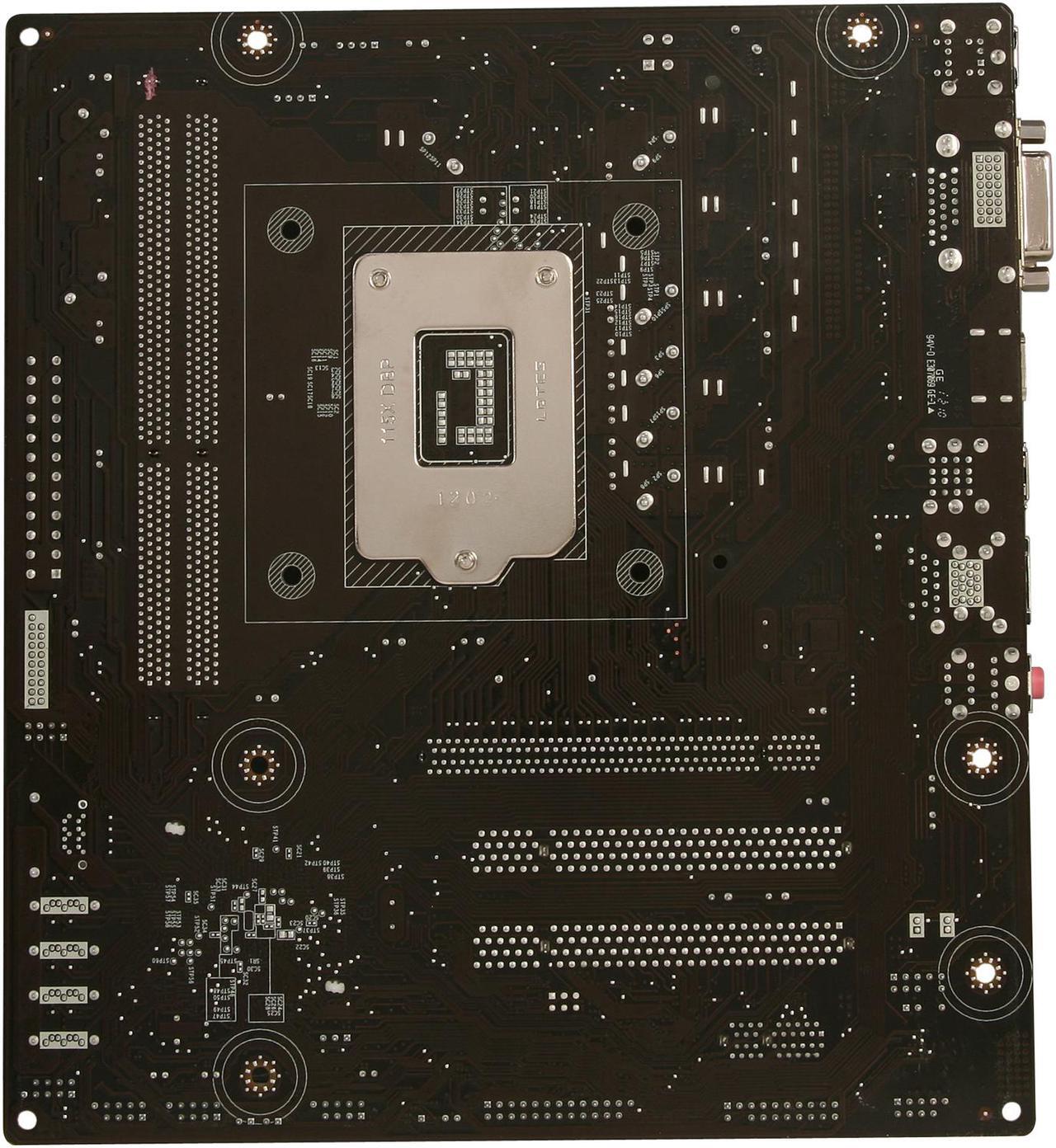 Alt view image 4 of 5 - ECS H77H2-M3(1.0) LGA 1155 Intel H77 HDMI SATA 6Gb/s USB 3.0 Micro ATX Intel Motherboard