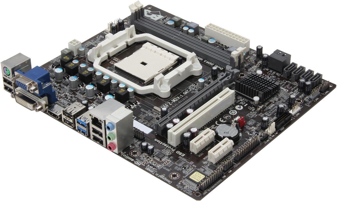 ECS A75F2-M2(1.0A) FM2 AMD A75 (Hudson D3) SATA 6Gb/s USB 3.0 HDMI Micro ATX AMD Motherboard