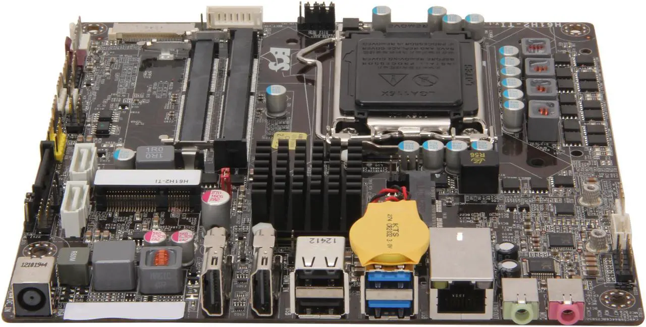 Alt view image 2 of 5 - ECS H61H2-TI LGA 1155 Intel H61 HDMI USB 3.0 Mini ITX Intel Motherboard