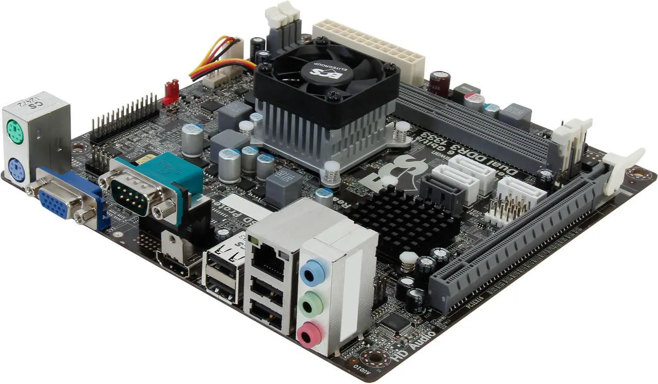 Main image of ECS NM70-I2 (V1.0) Intel Celeron 1037U 1.80GHz Intel NM70 Mini ITX Motherboard / CPU Combo