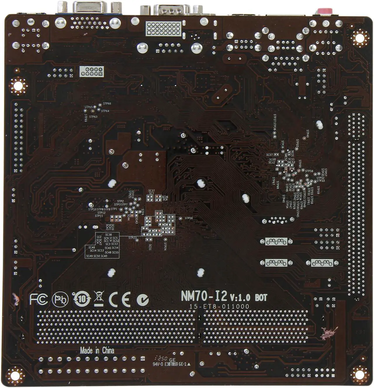 Alt view image 5 of 5 - ECS NM70-I2 (V1.0) Intel Celeron 1037U 1.80GHz Intel NM70 Mini ITX Motherboard / CPU Combo